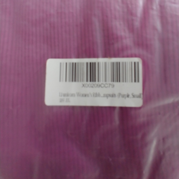 Li Unicorn Purple Ribbed Bodysuit Small - Picture 3 of 3